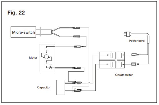 SUNJOE SPX2600 RM Electric Pressure Washer - Circuit Diagram