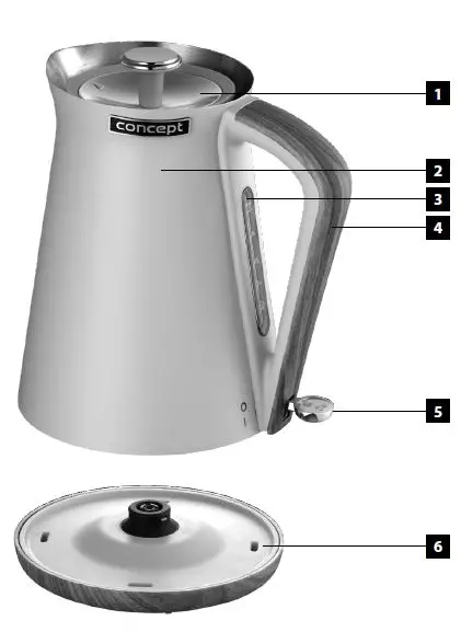 concept RK331X Electric Kettle fig1