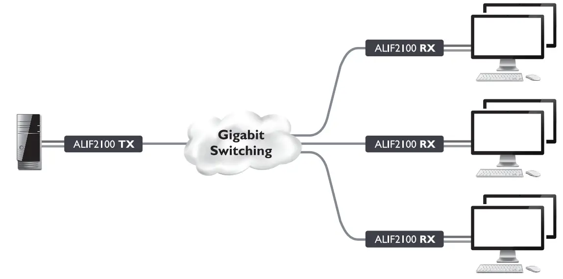 ADDER Infinity 2100 Display Port KVM Extender - App 2