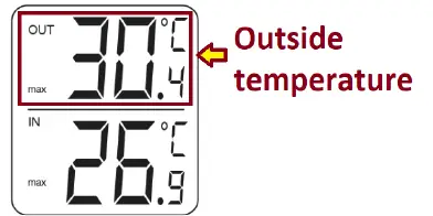 EUROtops Digital Indoor and Outdoor Thermometer fig 4