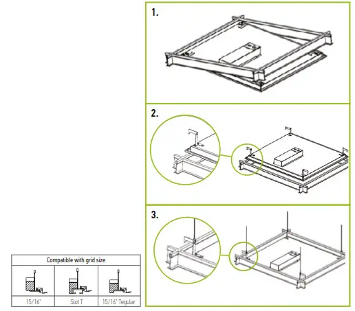 ASD-ELP02-14D2750-STD 1x4 LED Flat Panel Light- RECESSED MOUNT
