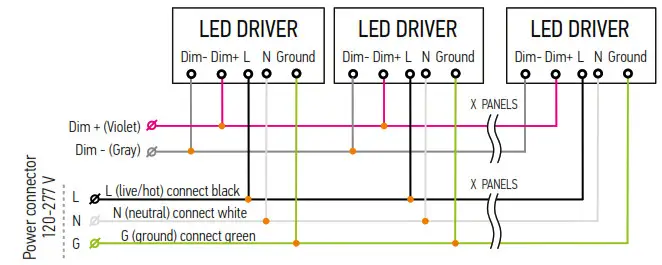 ASD-ELP02-14D2750-STD 1x4 LED Flat Panel Light-SCHEMATIC DIAGRAM