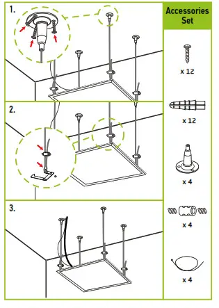ASD-ELP02-14D2750-STD 1x4 LED Flat Panel Light- SUSPENDED MOUNT