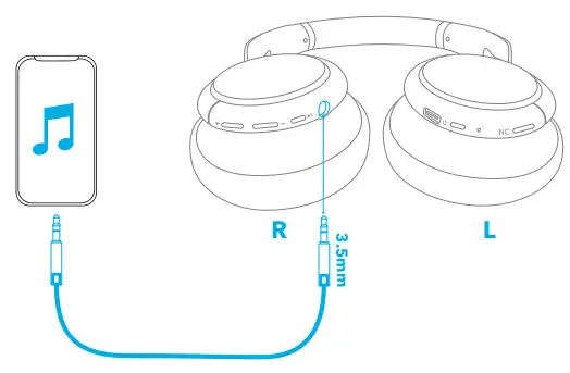 soundcore Q35 Life Multi Mode Active Noise Cancelling Headphones - AUX