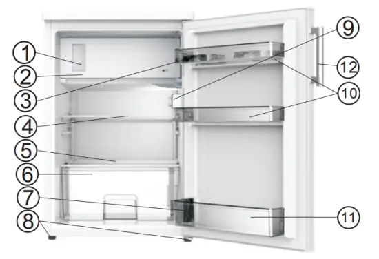 Everglades EVTT1025 Refrigerator - figure 1