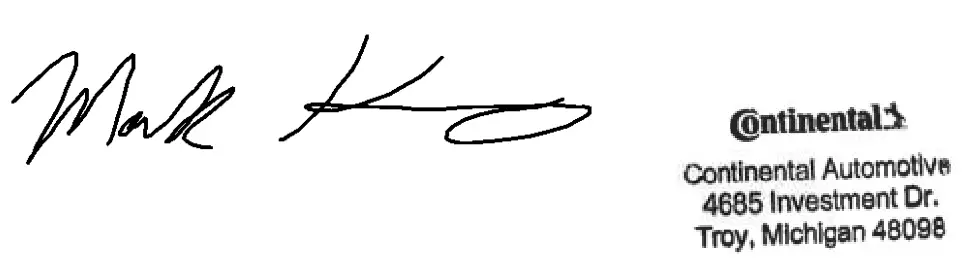 Continental MAS433 Car Key - sain