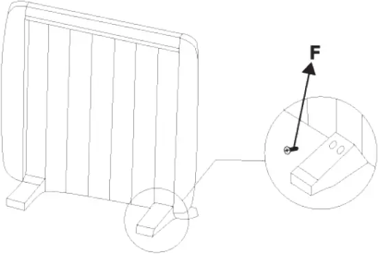 Warm Slim 1500 - Installing the feet