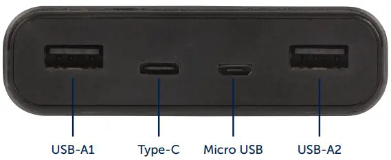 POWERTECH 25 600mAh USB Portable Power Bank LED indicato