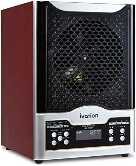 ivation IVADGOZHEPA Digital Ozone Air Purifier with Hepa Filter