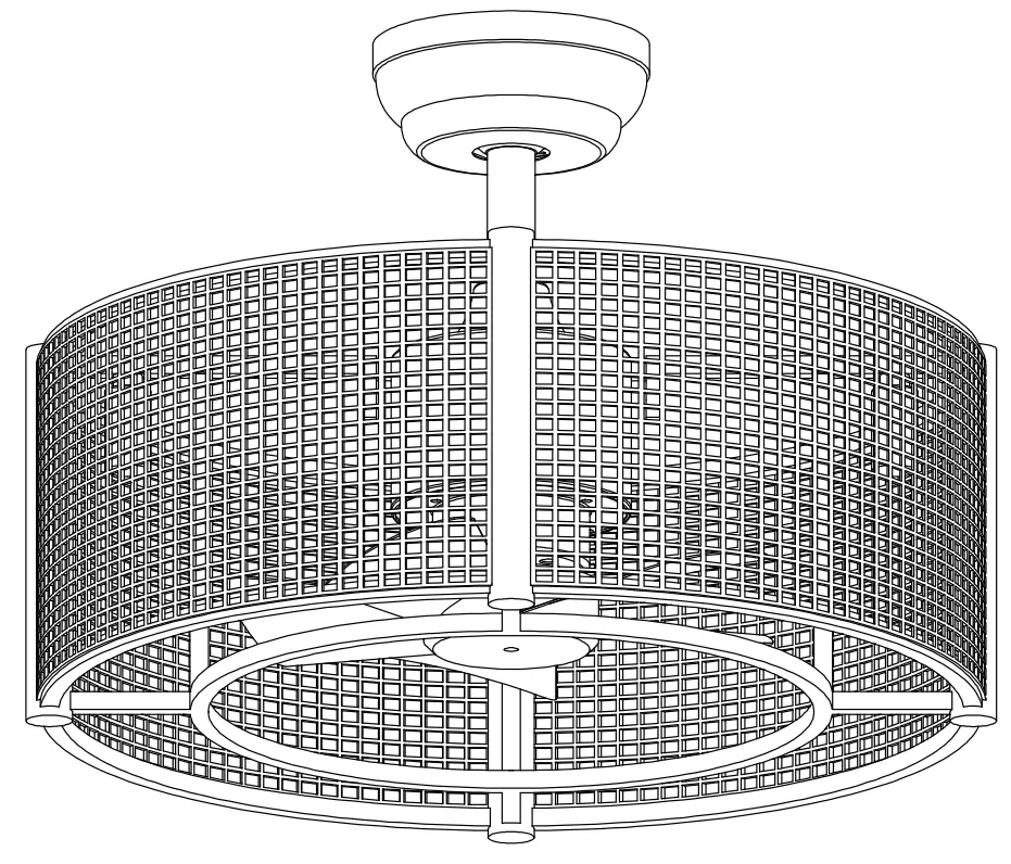 COSTWAY ES10070US 20 Inch Industrial Fan Lamp
