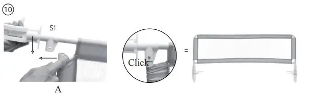 COSTWAY BB0486 Bed Rail Guard-fig-11