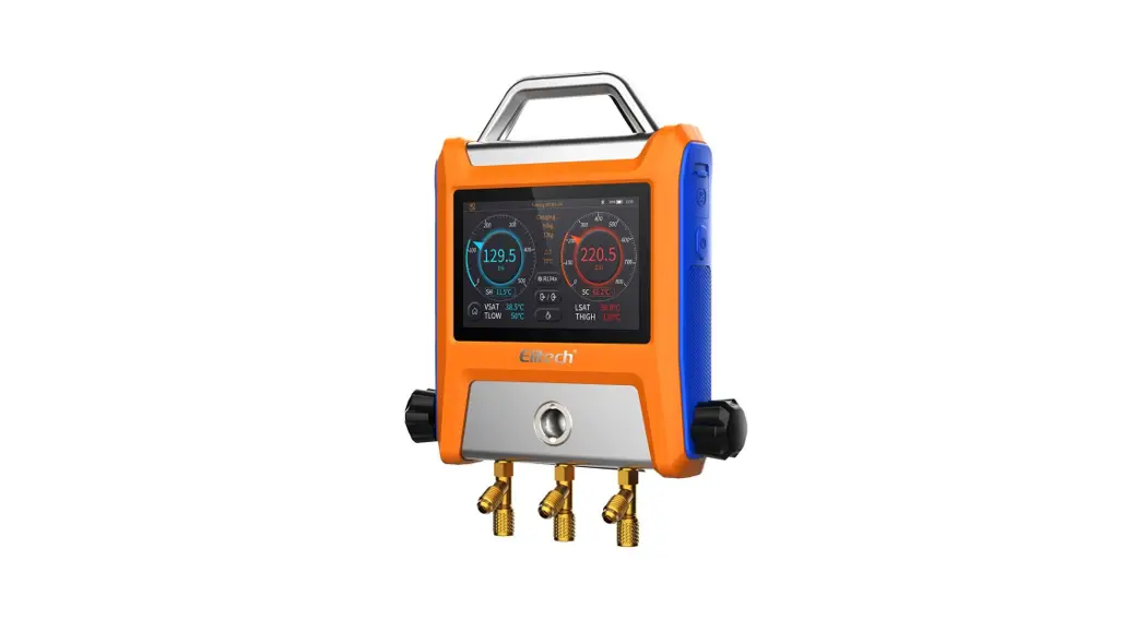 Elitech Emg-20 Digital Hvac Gauges With 2 Valves Vacuum Curve Display User Manual