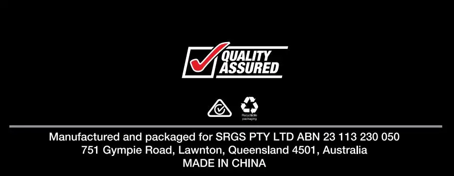 SCA 12V Stage Battery Charger Instruction Manual - Logo and Address