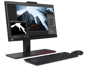 a desktop computer sitting on top of a desk