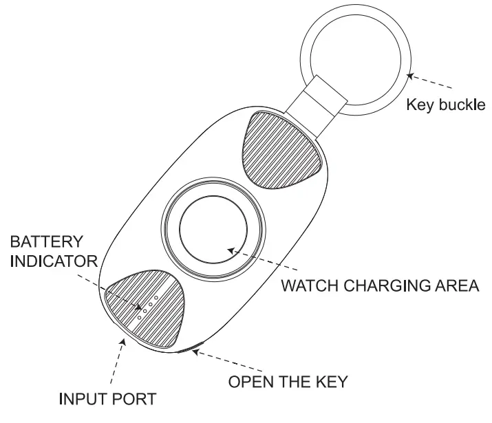 Shenzhen Mengzheng Technology B33 Portable Power Bank for Watch - Diagram