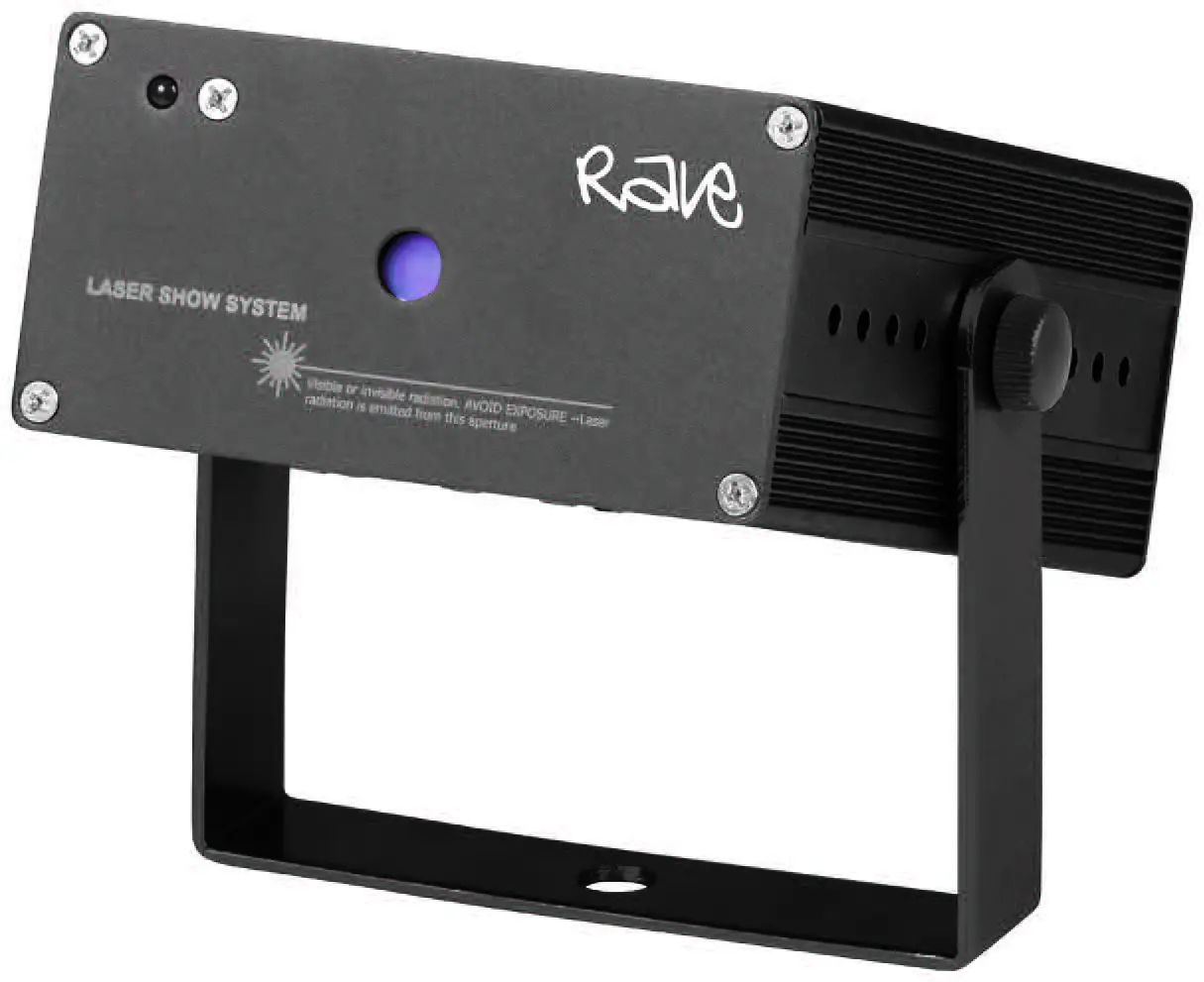 Rave Sl3454 Red Or Green Or Blue Mini Laser Light Show User Manual