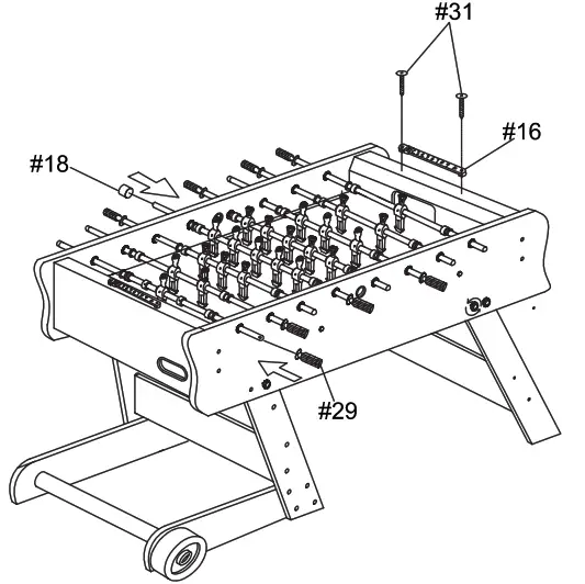 COUGAR A040.103.00 Scorpion Kick Football Table - fig10