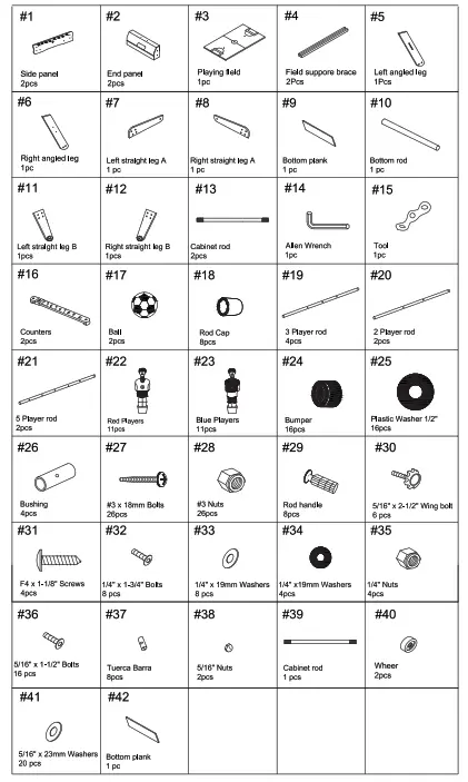 COUGAR A040.103.00 Scorpion Kick Football Table - fig2