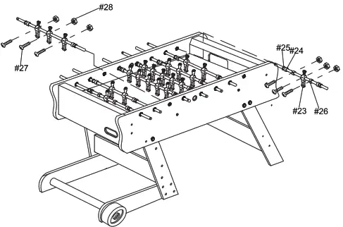 COUGAR A040.103.00 Scorpion Kick Football Table - fig9