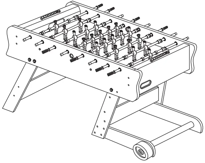 COUGAR A040.103.00 Scorpion Kick Football Table