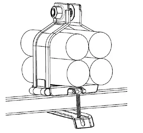 PANDUIT 1005512 Stainless Steel Quad Cable Cleat-prod