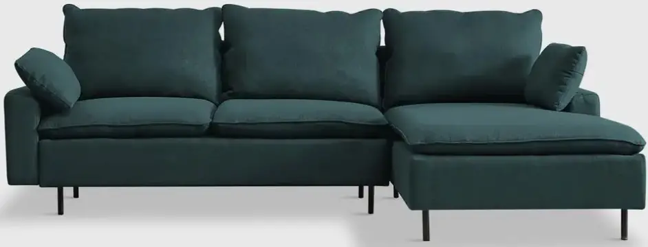 UTOPIA HAW247S00532 4niture Stellan 99.6 in. W Square Arm 2-piece Linen L Shaped Modern Sectional Sofa