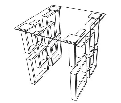 thdstatic CT223 Gold Stainless Steel Base with End Table 9