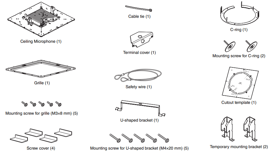 YAMAHA RM CG Ceiling Microphone - 11