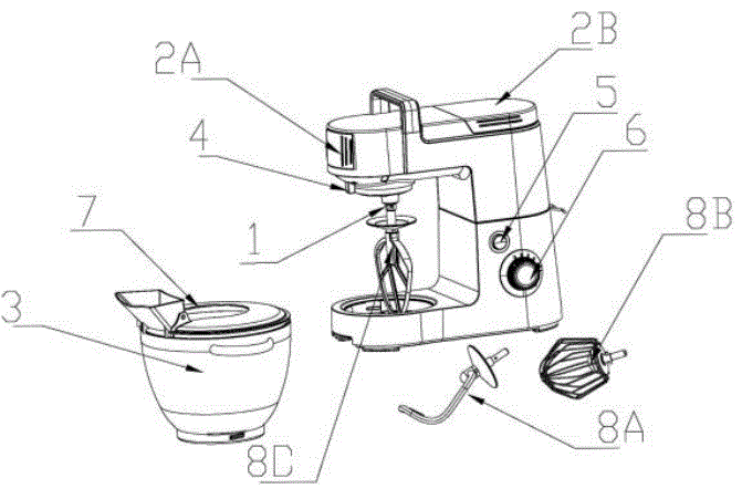 CHEFMASTER-HEA520-5-5ltr-Mixer-fig-1