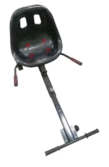 EVERCROSS KT2 Hoverkart Pro Hoverboard Seat Attachmen - fig 3