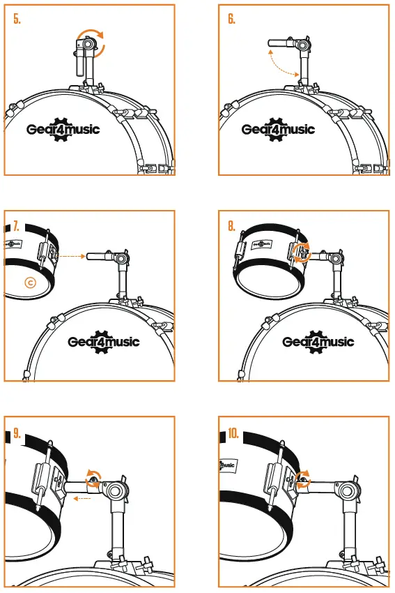 Gear4music JNR-3PCE Junior 3-Piece Drum Kit-14