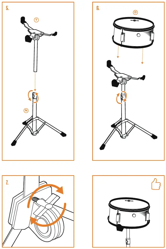 Gear4music JNR-3PCE Junior 3-Piece Drum Kit-18