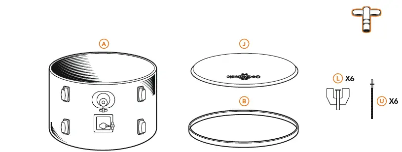 Gear4music JNR-3PCE Junior 3-Piece Drum Kit-2