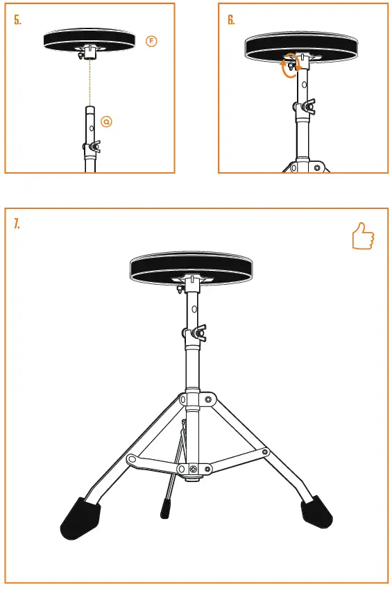 Gear4music JNR-3PCE Junior 3-Piece Drum Kit-20