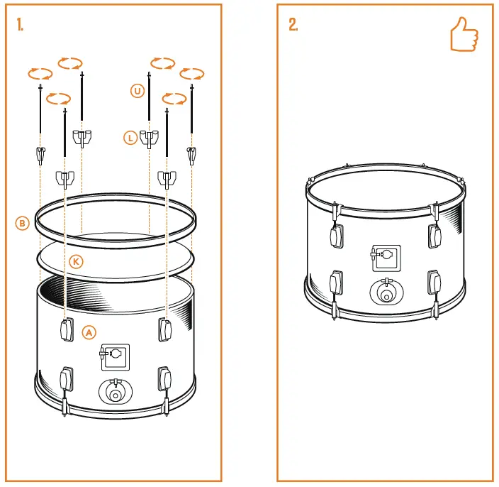 Gear4music JNR-3PCE Junior 3-Piece Drum Kit-5