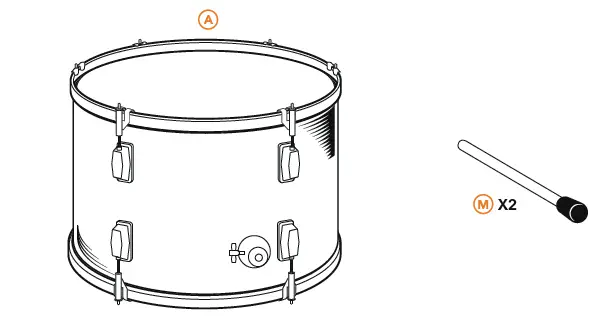 Gear4music JNR-3PCE Junior 3-Piece Drum Kit-6