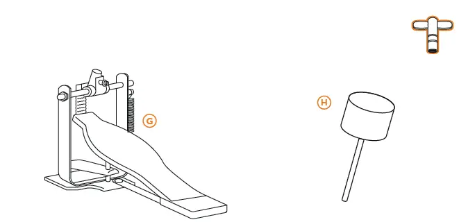 Gear4music JNR-3PCE Junior 3-Piece Drum Kit-9