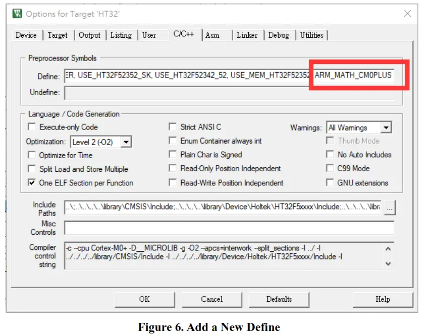 HOLTEK HT32 CMSIS-DSP Library - Fig 5