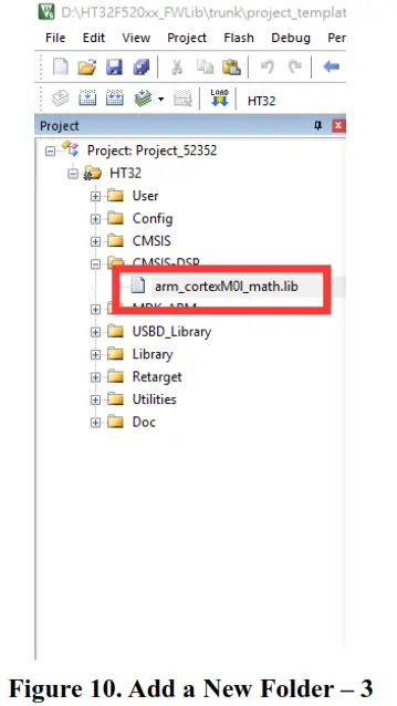 HOLTEK HT32 CMSIS-DSP Library - Fig 9