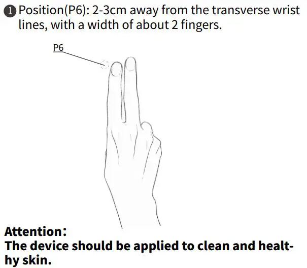 Emeterm TENS targeted Neuromodulation Instruction Manual-Wearing instructions