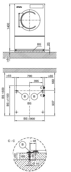 Miele-PDR-918-Gas-Heated-Commercial-Dryer-fig-4