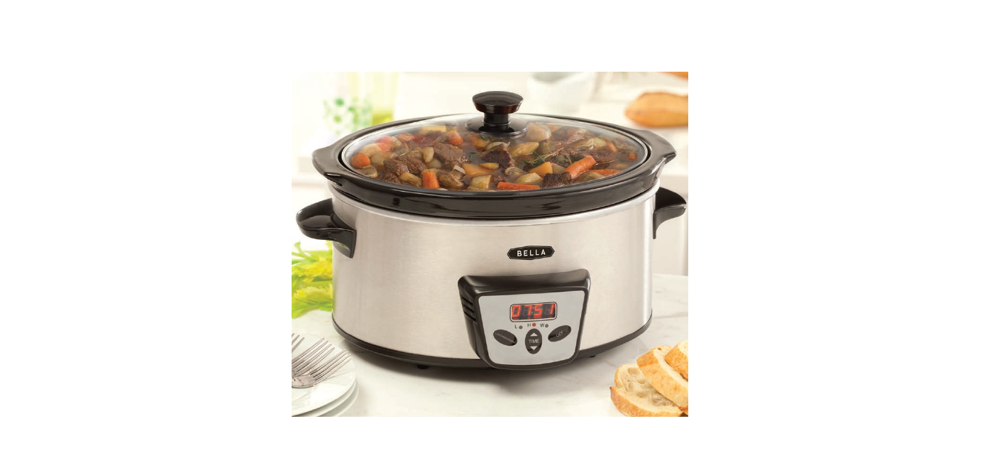 Bella 5 Qt Programmable Slow Cooker User Manual