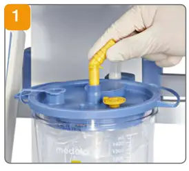 medela 077.0083 Electric Vacuum - angle