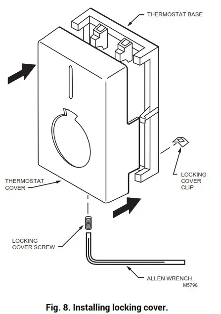 resideo T4398A,B Precision Electric Heating Thermostat - Security Features 1
