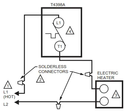 resideo T4398A,B Precision Electric Heating Thermostat - Selecting Location