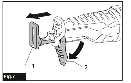 makita DJR187Z Cordless Recipro Saw FIG (7)