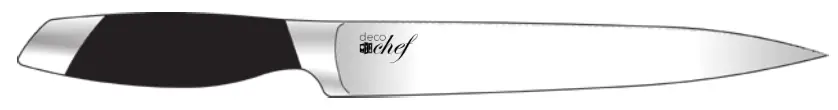deco chef DCK12SET Gourmet 12 Piece Stainless Steel Knife Set fig1