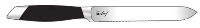deco chef DCK12SET Gourmet 12 Piece Stainless Steel Knife Set fig2