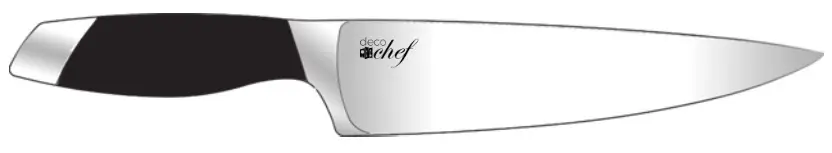 deco chef DCK12SET Gourmet 12 Piece Stainless Steel Knife Set