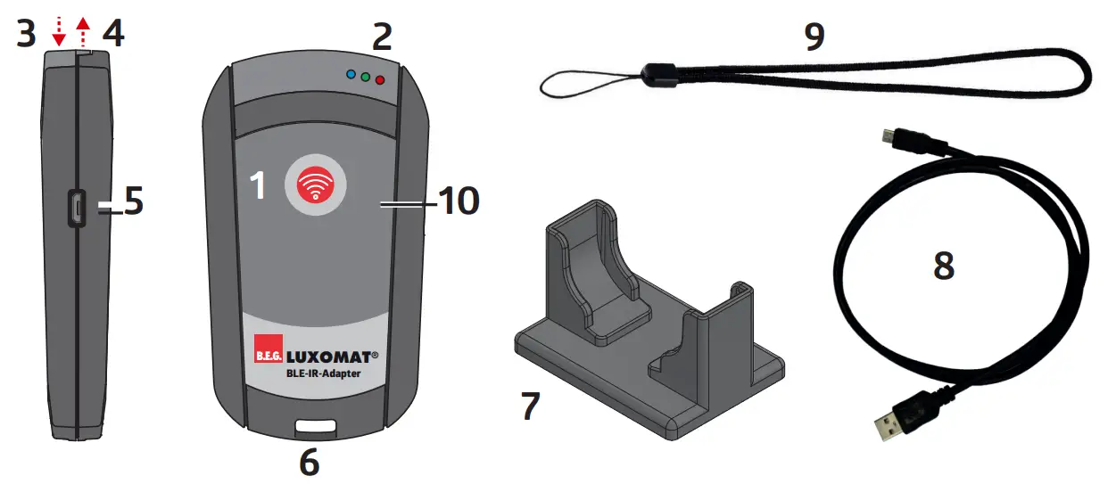 B E G LUXOMAT Smartphones BLE IR Adapter - fig
